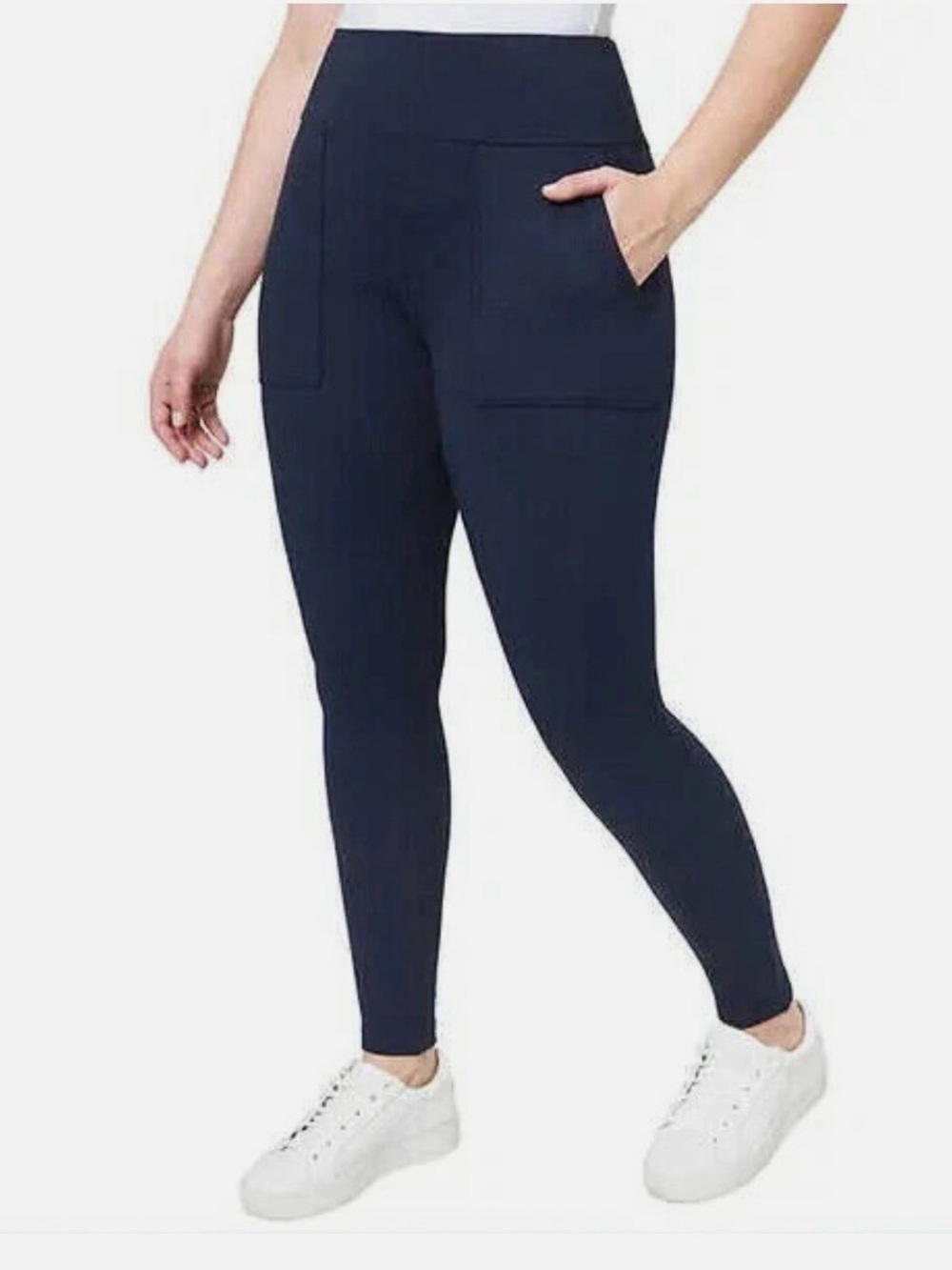 Mondetta Women's Jacquard Knit Legging Navy Size XL